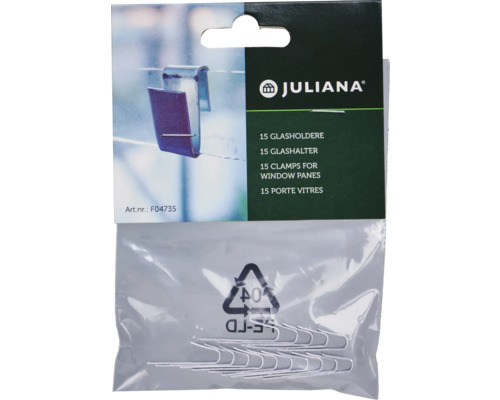 Juliana Attaches de vitrage lot de 15
