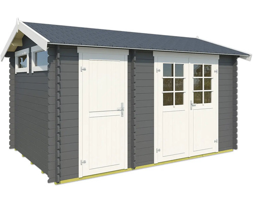 Abri de jardin en bois avec fenêtre et double porte