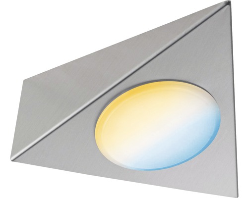 Applique murale triangulaire en métal avec lumière ovale