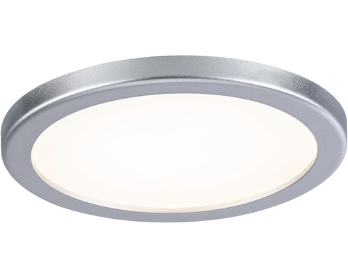 Éclairage LED à encastrer panneau AREO VariFit 8W 3000K Ø 118mm chrome mat