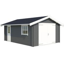 Holzgartenhaus mit Doppeltür und Fenster