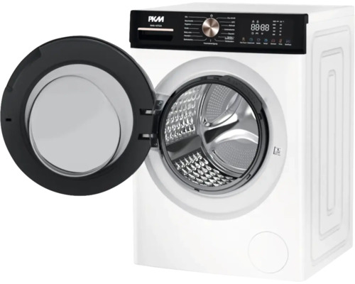 Weisse PKM Waschmaschine mit geöffneter Tür