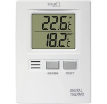 Thermo-hygromètre numérique pour mesurer la température intérieure et extérieure.