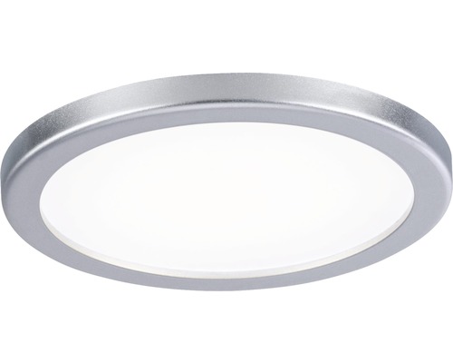 Éclairage LED à encastrer panneau AREO VariFit 8W 4000K Ø 118mm chrome mat Plafonnier rond