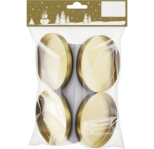 Paquet de quatre bougeoirs couleur or