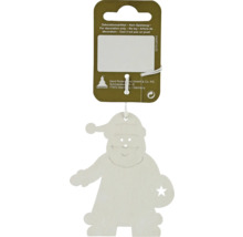 Décoration de Noël en bois en forme de Père Noël à suspendre