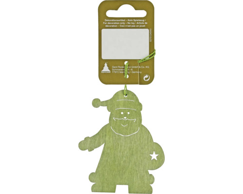 Hängedekoration Weihnachtsmann aus Holz