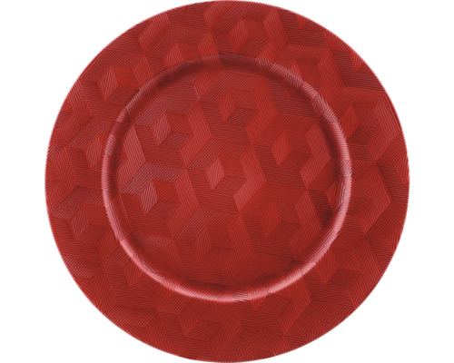 Assiette avec motif géométrique