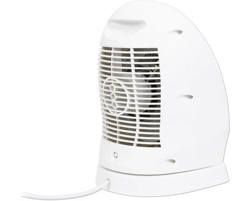 Weisser Heizlüfter mit Schutzgitter