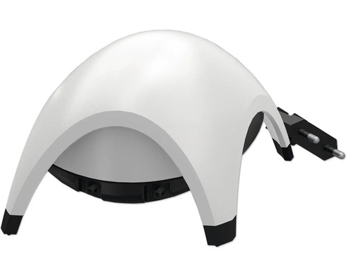 Pompe d''aération d''étang blanche avec raccordement électrique pour bassins de jardin