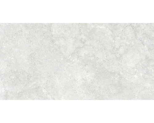 Feinsteinzeug Wand- und Bodenfliese LINEN cloud 60 cm x 120 cm x 0.9 cm Fliesenmuster in Betonoptik