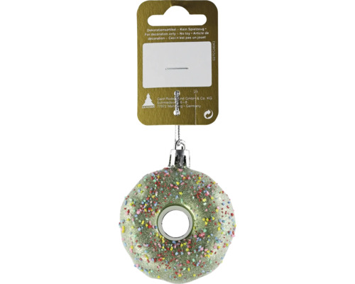 Pendentif décoratif en forme de donut avec vermicelles