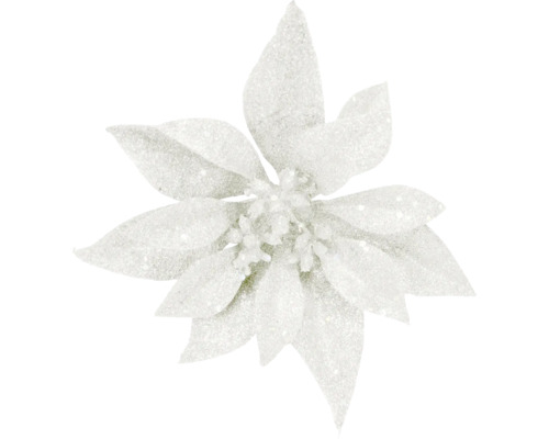 Dekorative Poinsettie mit Glitzer für festliche Dekorationen