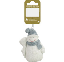 Figurine bonhomme de neige comme décoration de sapin de Noël
