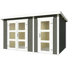 Abri de jardin avec double porte et porte simple en bois