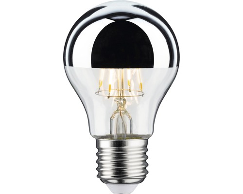 Ampoule LED AGL calotte miroir argent 580lm E27