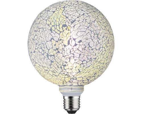 Ampoule LED G125 Miracle Mosaic 470lm white à intensité lumineuse variable Ampoule décorative avec motif mosaïque
