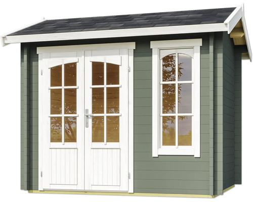 Abri de jardin avec double porte et fenêtre