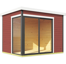 Abri de jardin avec porte coulissante