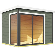 Abri de jardin avec porte coulissante