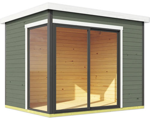 Abri de jardin avec porte coulissante