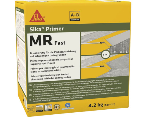 Couche d'apprêt Sika Primer MR Fast 4.2 kg Sika Primer MR Fast pour supports difficiles, 4.2 kg