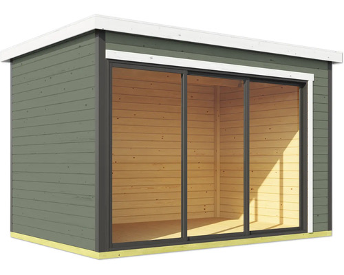 Abri de jardin avec porte coulissante