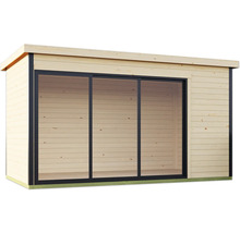 Abri de jardin avec porte coulissante