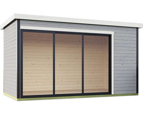 Abri de jardin avec porte coulissante