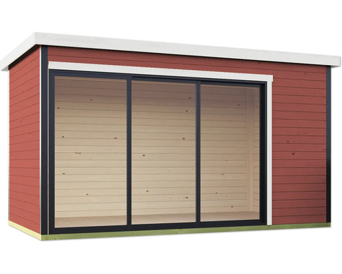 Abri de jardin avec porte coulissante