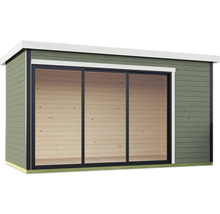 Abri de jardin avec porte coulissante