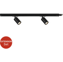 Schienensystem mit zwei Strahlern als Erweiterungsset