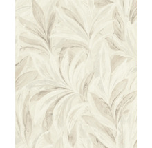 Papier peint à motif de feuilles