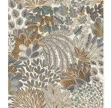 Tapete mit Blumen- und Pflanzenmuster