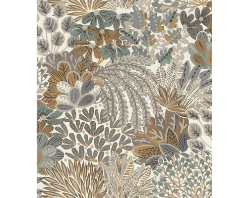 Tapete mit Blumen- und Pflanzenmuster