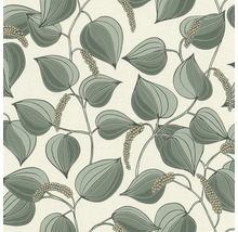 Tapete mit Blatt- und Beerenmuster