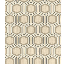 Tapete mit sechseckigem Muster