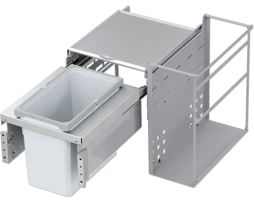 Système coulissant pour tri des déchets et porte-serviettes