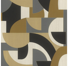 Grafisches Tapetenmuster mit Halbkreisen und Rechtecken