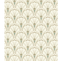 Tapete mit Art-Déco-Fächermuster