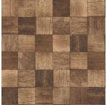 Quadratische Holzoptik Tapete
