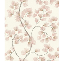 Tapete mit floralem Muster aus Ästen und Blättern