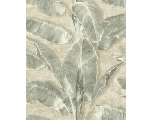 Papier peint intissé autocollant 371727 Cuba feuille vert 6x0,53m Papier peint motif feuille de bananier
