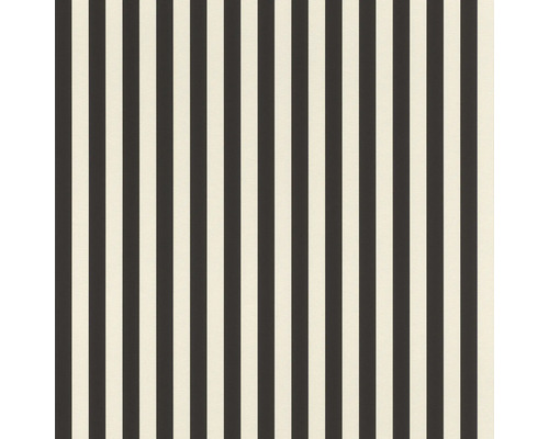 Papier peint intissé autocollant 372120 Lenny noir 6x0,53m Papier peint à rayures