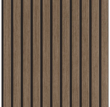 Panneaux en bois avec lamelles verticales pour la décoration murale et de plafond