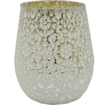 Vase décorative en verre avec motif floral
