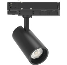 Schwarzer LED-Strahler für Stromschienenmontage