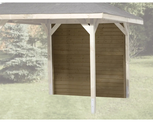 Holzpavillon mit Seitenwandelementen