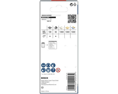 Informations sur l''emballage Bosch Pro