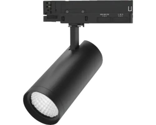 Schwarzer LED-Schienenstrahler für die Innenbeleuchtung